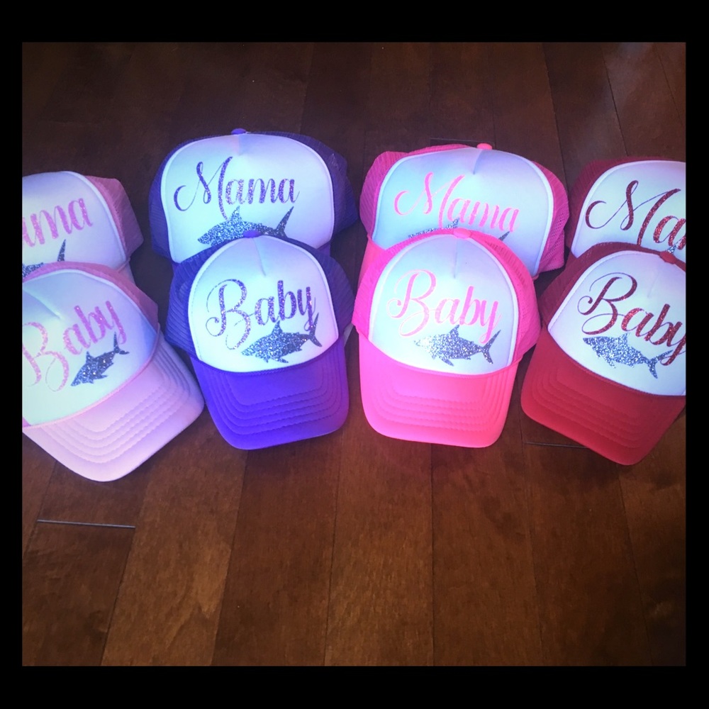 Mommy & Me Hats (Mama Shark & Baby Shark)